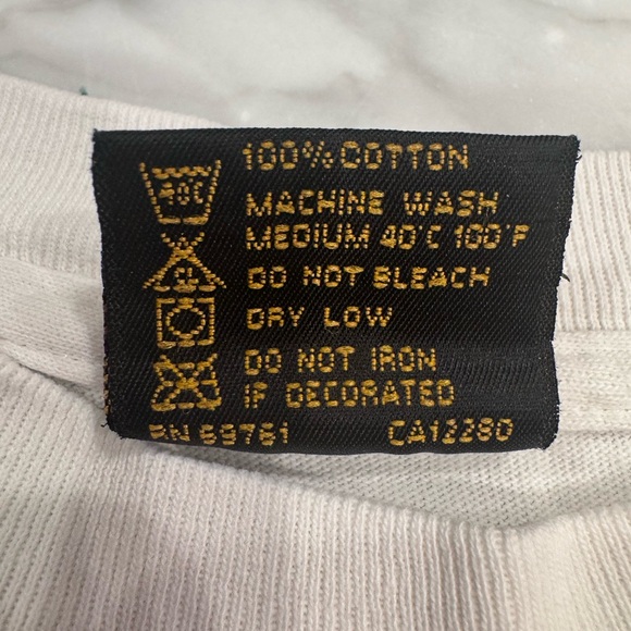 *RARE* White Rolling Stones Voodoo Lounge Tour 1995 T-shirt tour-tee - Picture 7 of 7